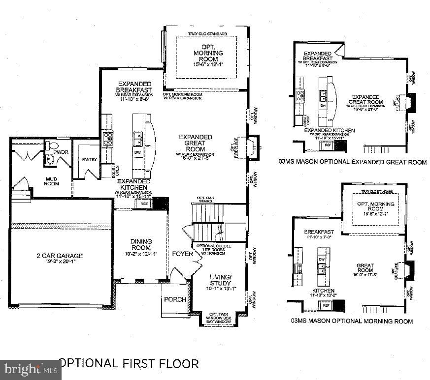 23578 Prosperity Ridge Place Brambleton, VA 20148 - Photo 40 of 42 Main Lvl Floorplan w/ Optional Expanded Great Room