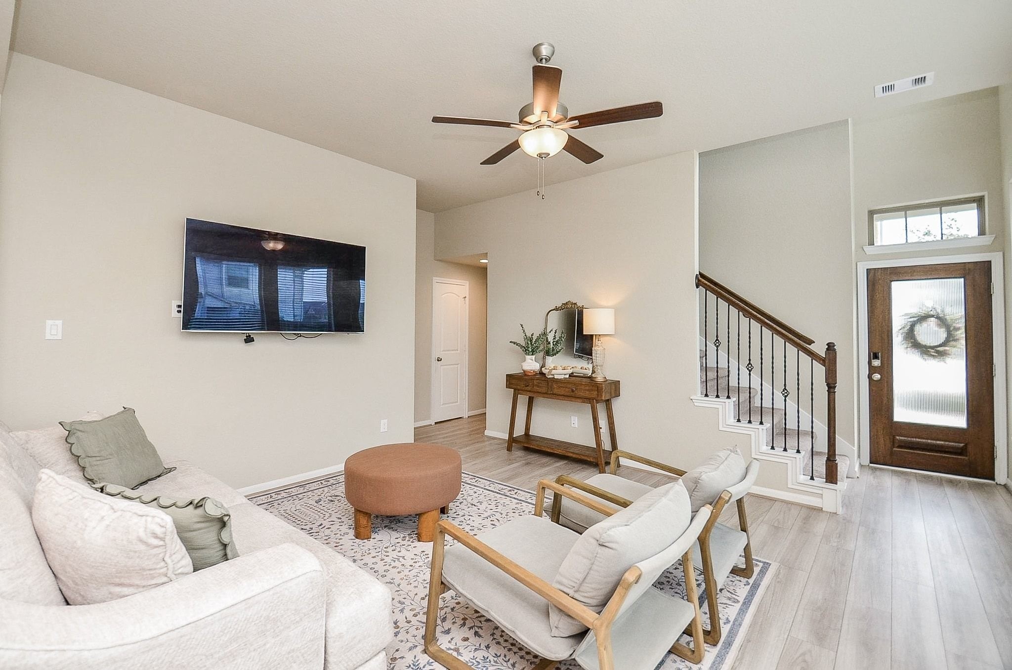 5146 Prairie Terrace Lane Fulshear, TX 77441 - Photo 5 of 26 Spacious living room decorated with neutral tones