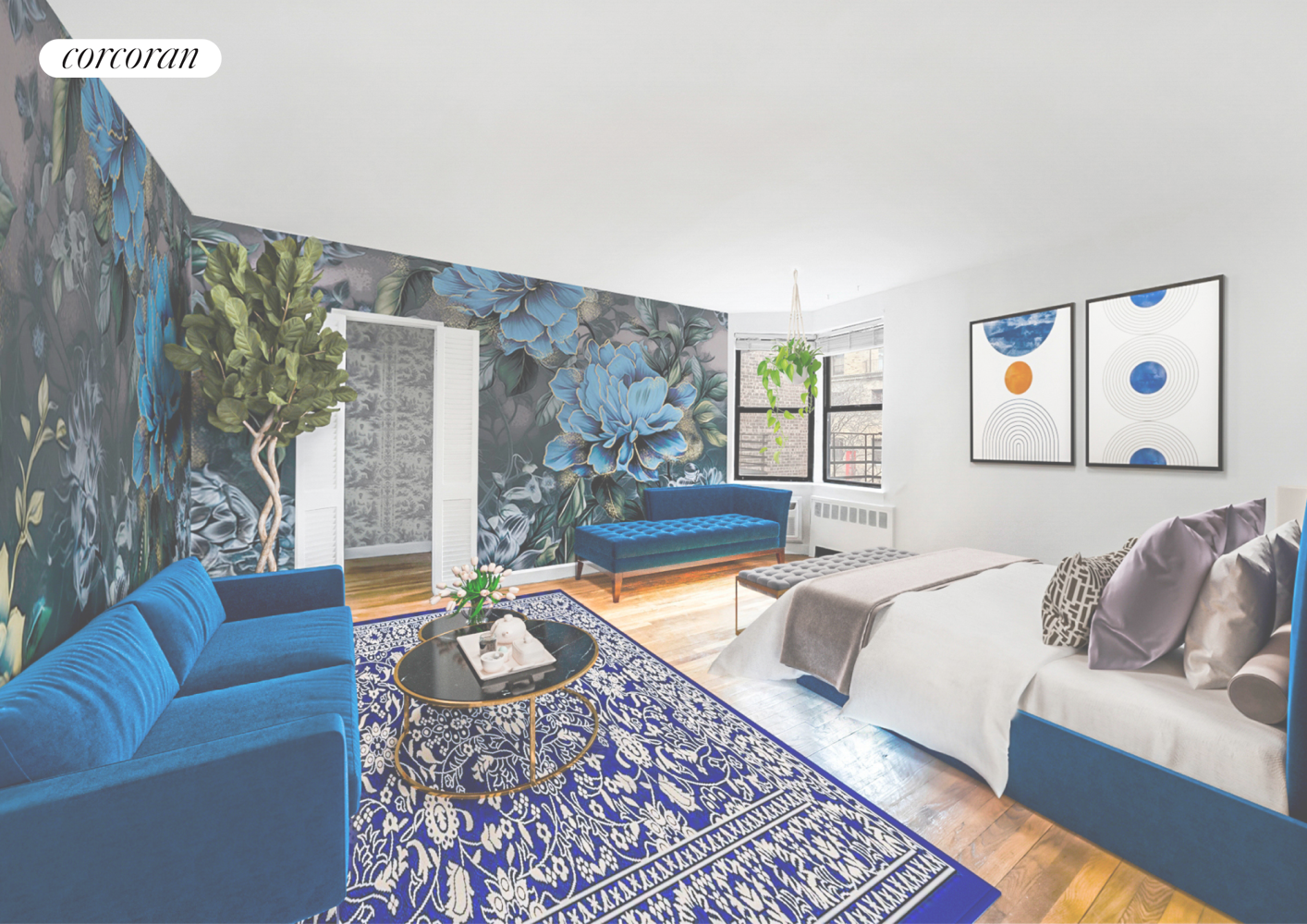 330 East 70th Street, Unit 5G Manhattan, NY 10021 - Photo 14 of 17 a living room with furniture rug and window