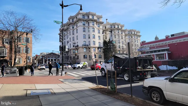 a view of a city with tall buildings