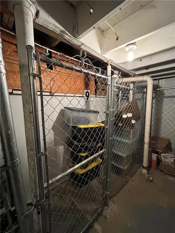 a view of storage and utility room