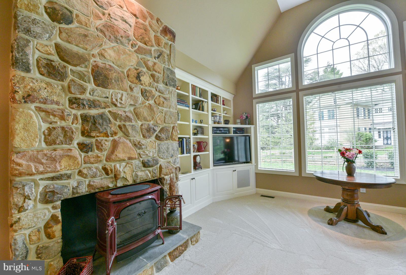 807 Caldwell Road Wayne, PA 19087 - Photo 25 of 54 Family Room with Gas Fireplace Insert