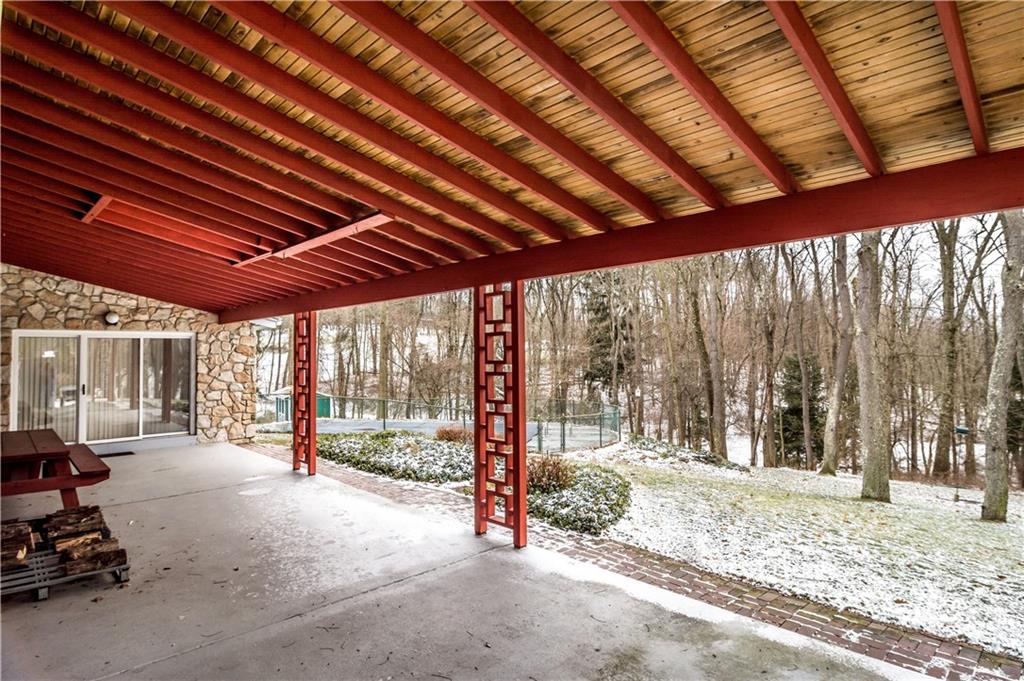 125 Sunset Drive Canonsburg, PA 15317 - Photo 24 of 25 a view of a backyard with wooden fence