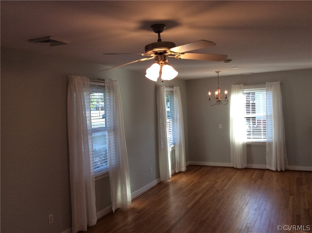 700 Courthouse Road North Chesterfield, VA 23236 - Photo 13 of 47 a view of an empty room with wooden floor and a window