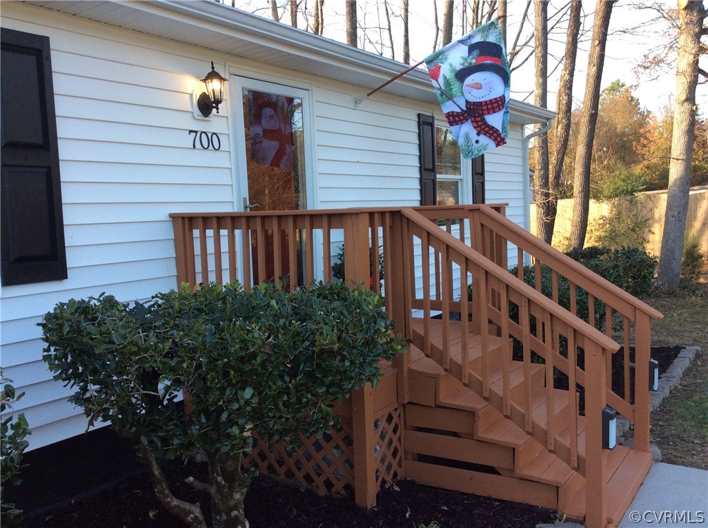 700 Courthouse Road North Chesterfield, VA 23236 - Photo 37 of 47 a view of a house with wooden deck