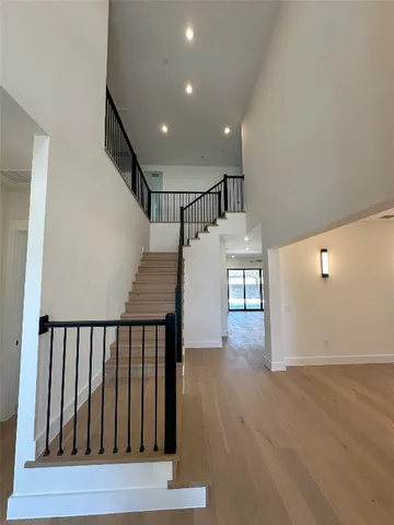 a view of a hallway with entryway