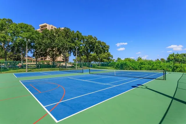 a view of a tennis court