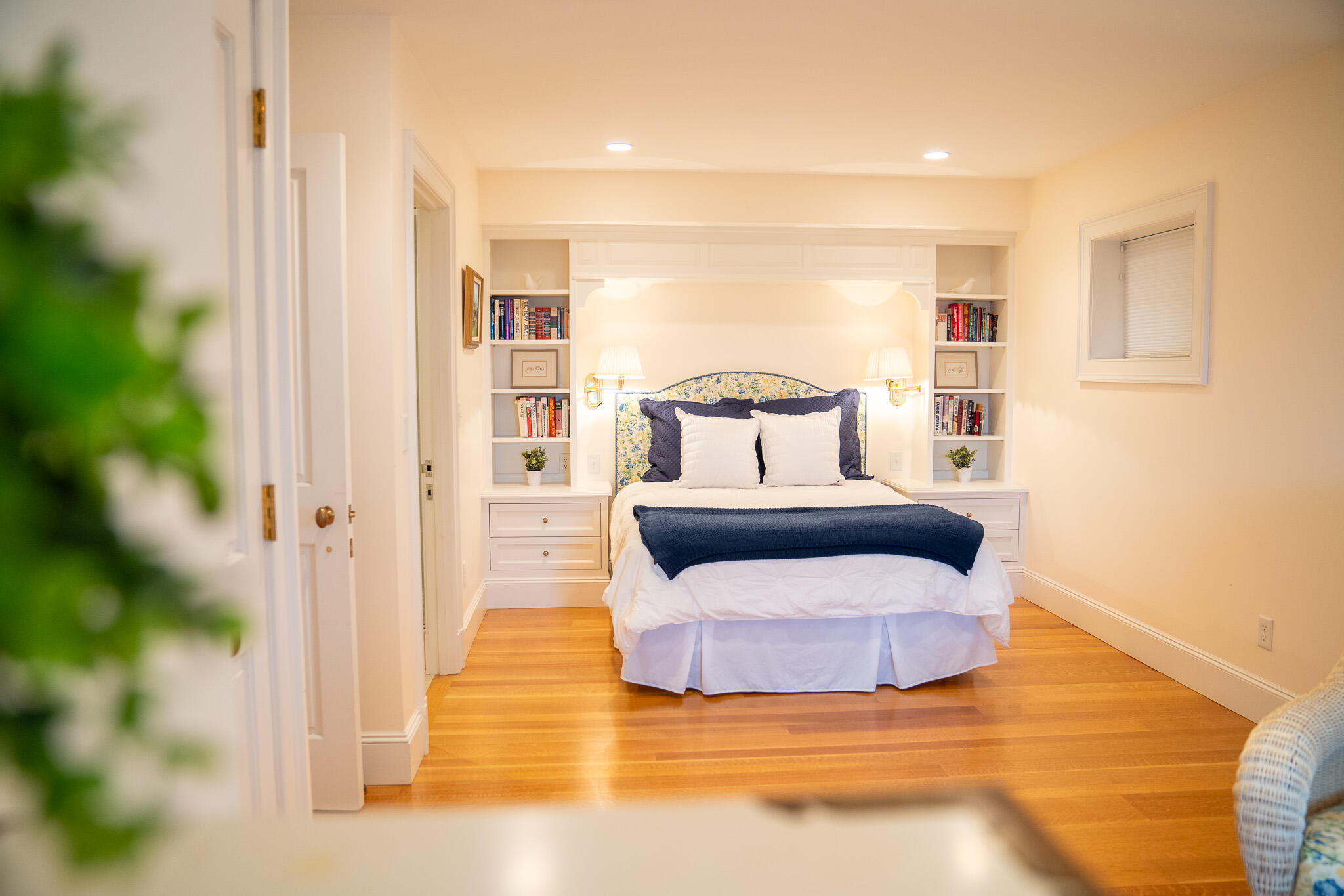 48 South Chatham Road Harwich, MA 02645 - Photo 49 of 54 a bedroom with a bed lamps and a large window