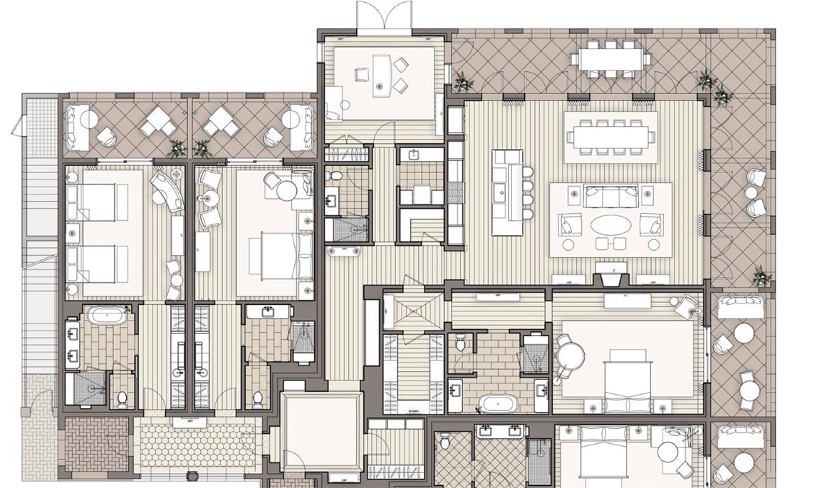 100 Ocean Road, Unit A Sea Island, GA 31561 - Photo 23 of 23 Unit A Floorplan