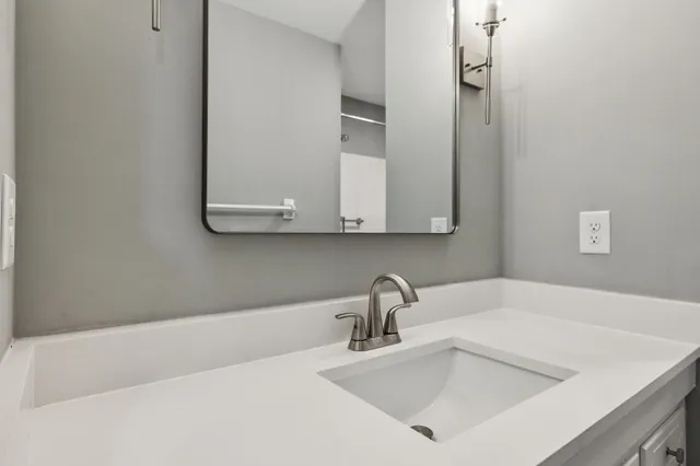 a close view of sink and tap