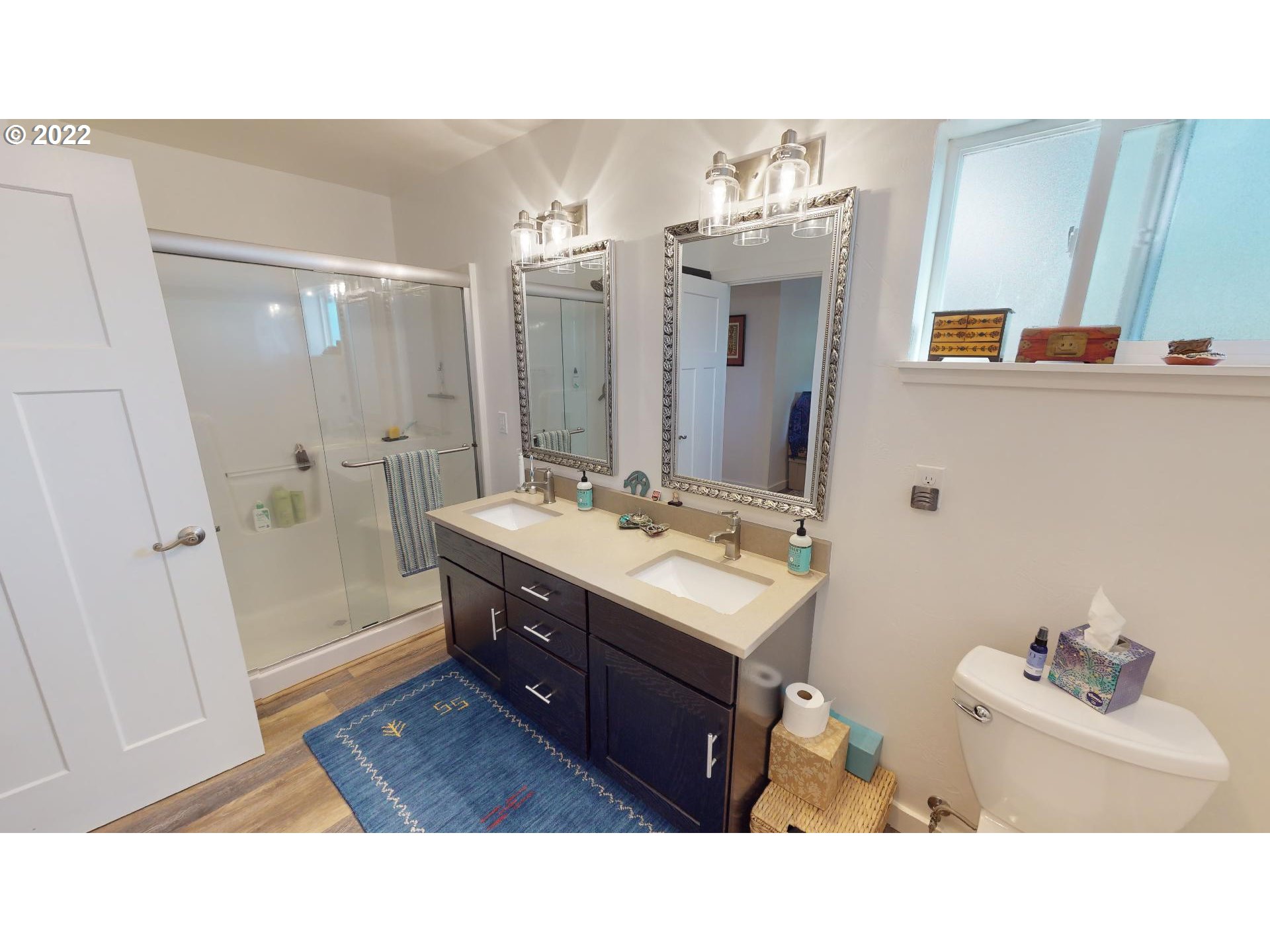 95175 Marchmont Road Gold Beach, OR 97444 - Photo 20 of 32 a bathroom with a sink vanity granite tub and shower