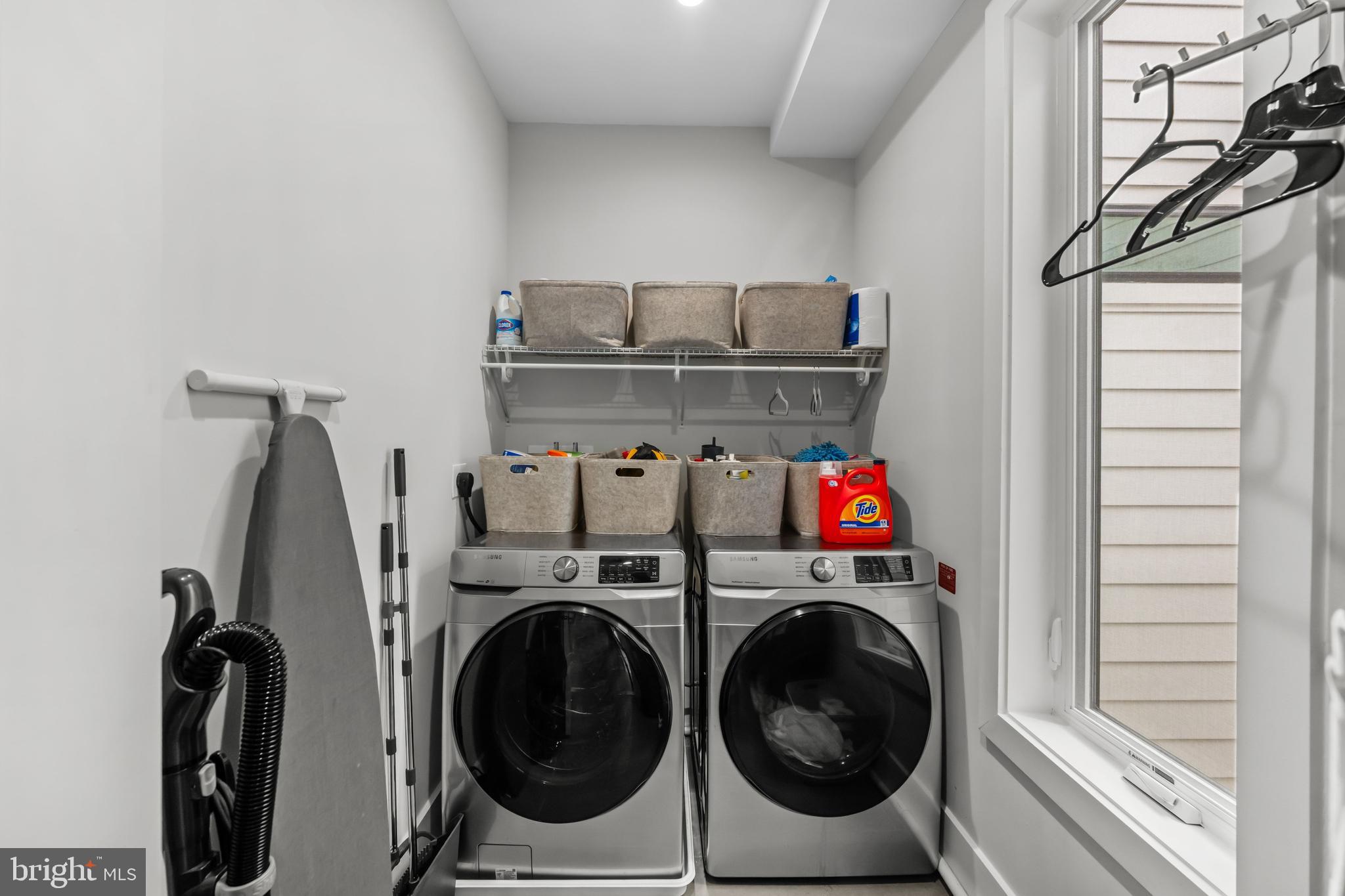 1216 I Street Northeast, Unit A Washington, DC 20002 - Photo 17 of 34 a utility room with dryer and washer