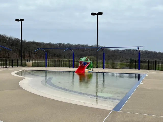a view of a swimming pool with a terrace