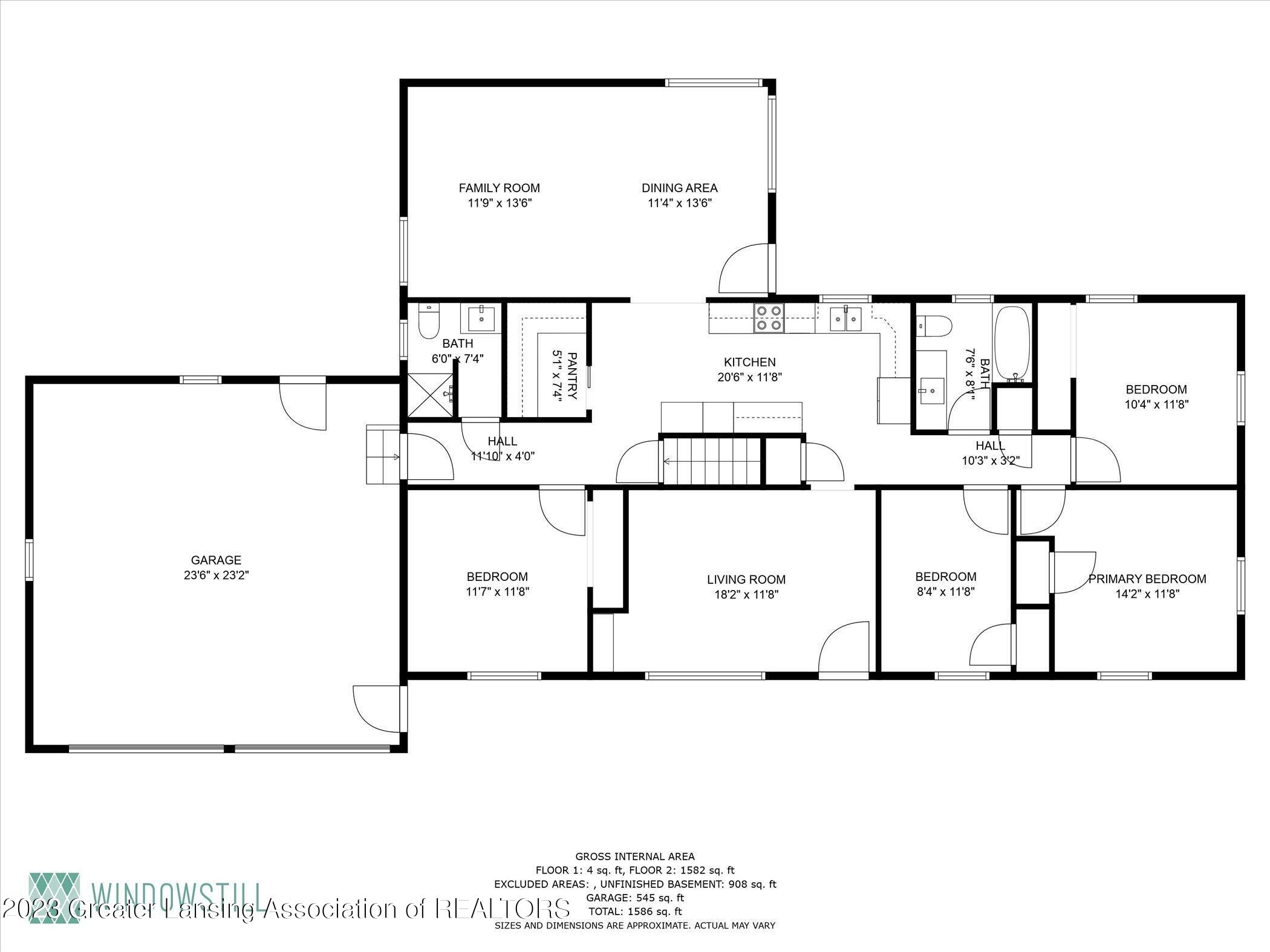 14961 Dunn Road Haslett, MI 48840 - Photo 57 of 58 02-14961Dunn Rd-single-floor-dim_1