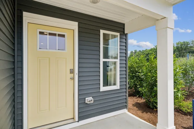 a view of front door of house
