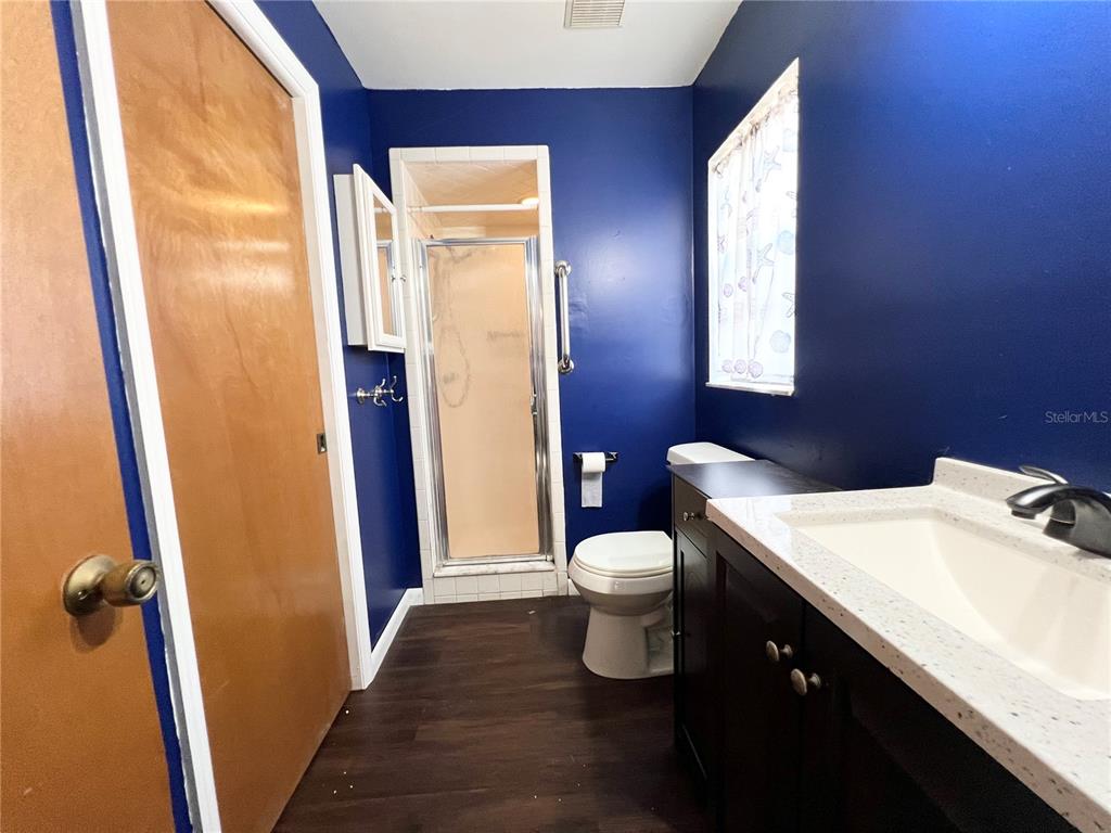 2918 West Campbell Road Lakeland, FL 33810 - Photo 8 of 10 a bathroom with a sink a toilet and shower