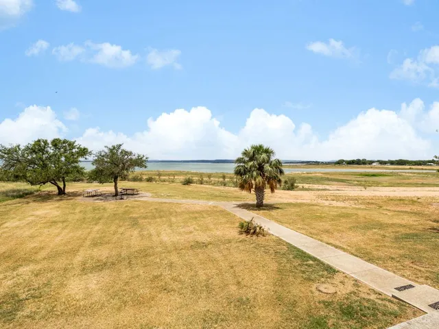 a view of an ocean and beach