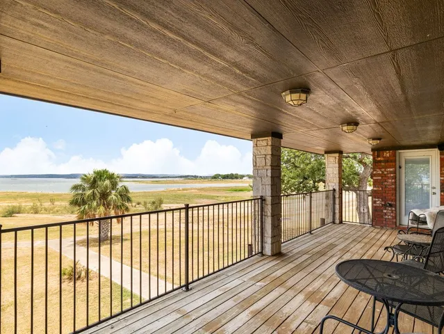 a view of balcony with couch