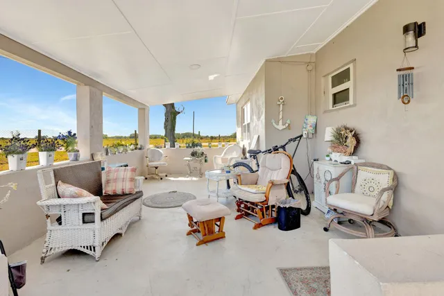 a room with furniture