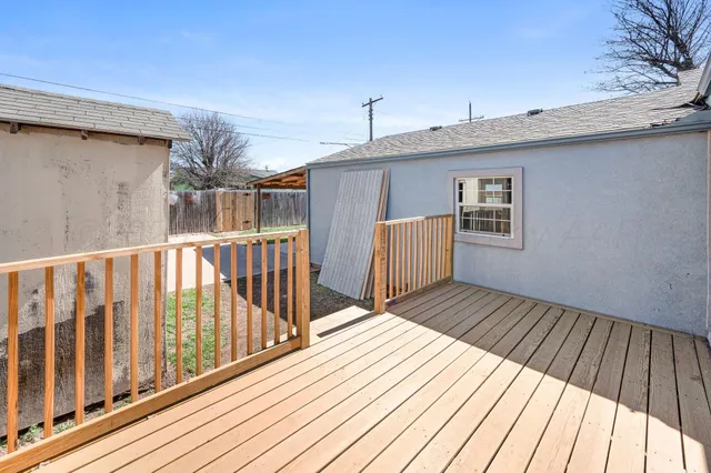 a view of a house with wooden floor