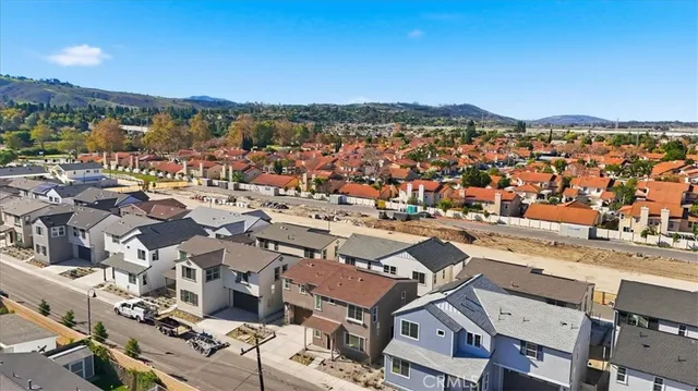 a view of city and mountain