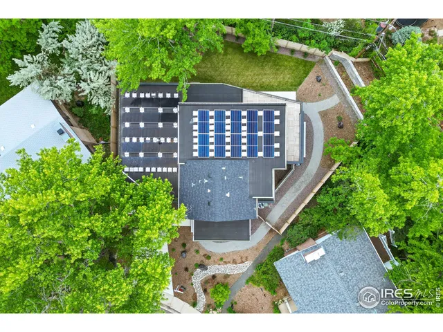 a aerial view of a house