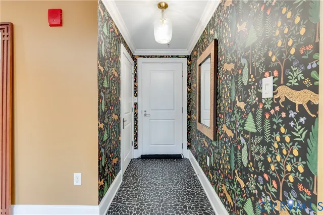 a view of a entryway