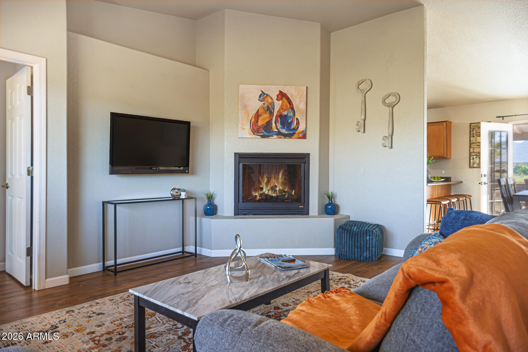 2770 South Country Hill Road Cornville, AZ 86325 - Photo 29 of 53 Living Room w Fireplace