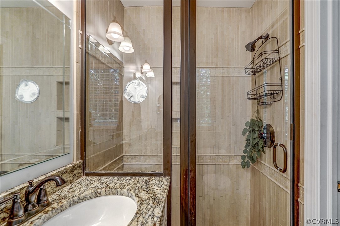 8430 Cherokee Road Richmond, VA 23235 - Photo 35 of 48 Master Tiled Shower