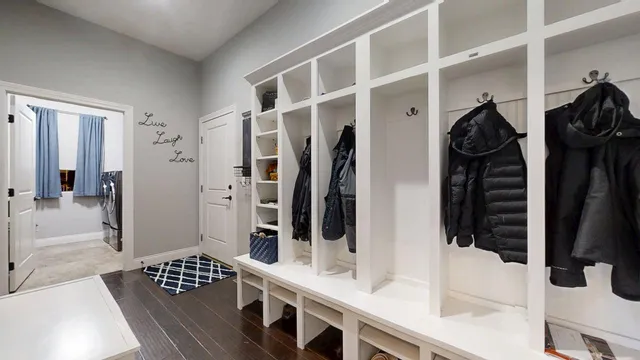 a workspace with furniture and window