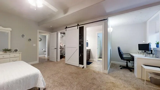 a view of outdoor space with deck and yard