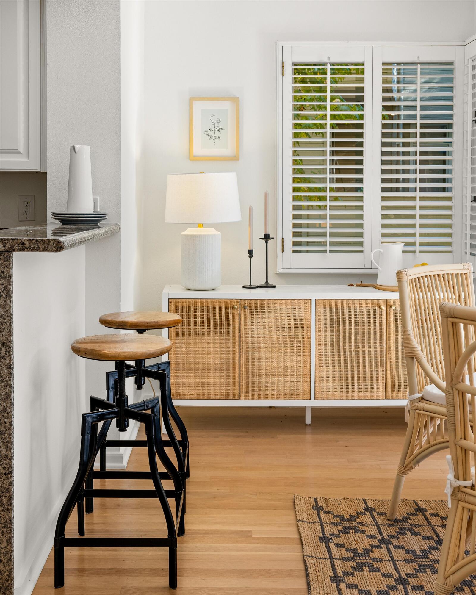 931 Weldon Road Santa Barbara, CA 93109 - Photo 5 of 32 a view of a workspace with furniture and a window