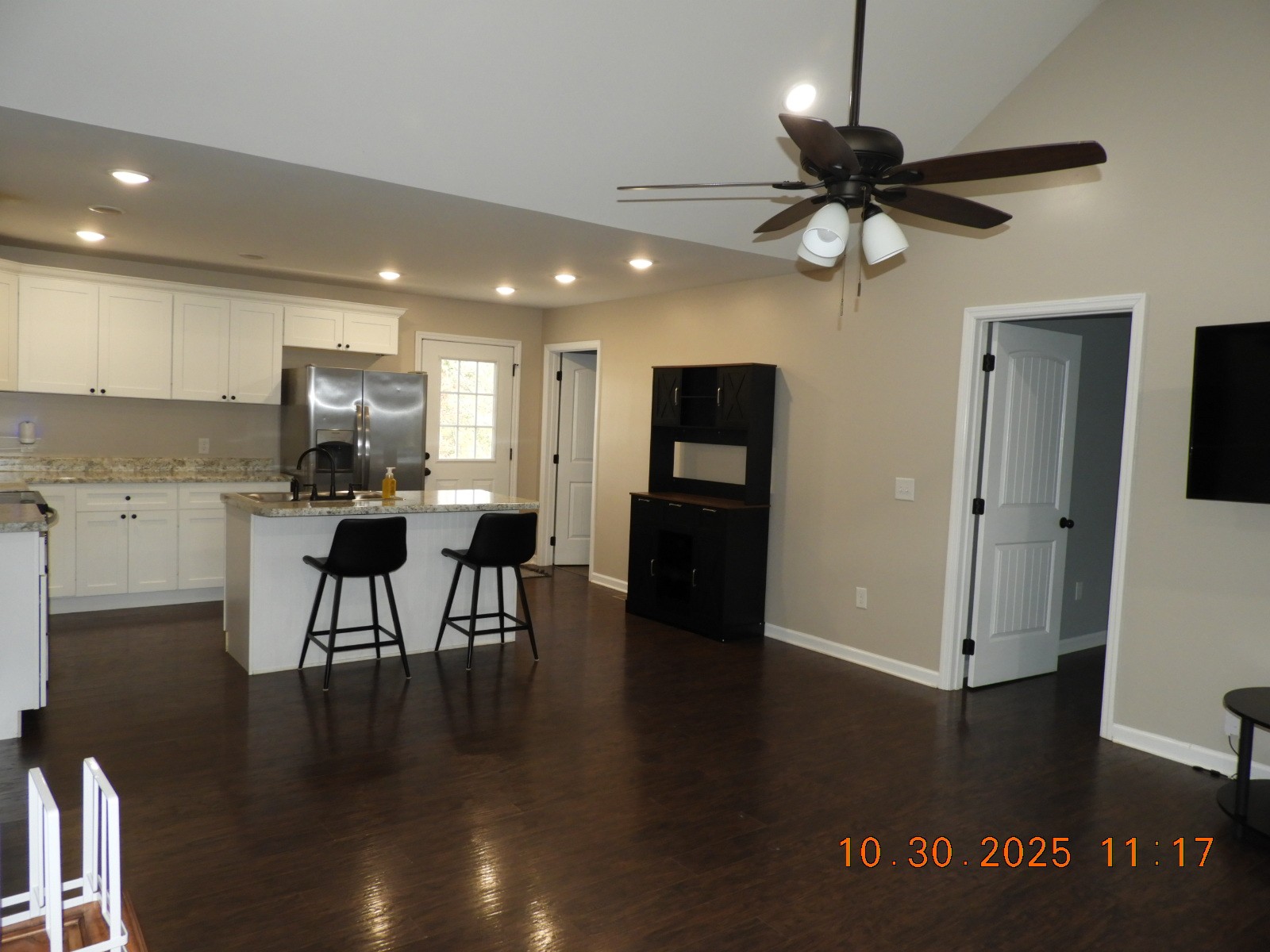 155 Poling Drive Pulaski, TN 38478 - Photo 20 of 36 a view of kitchen with refrigerator and microwave