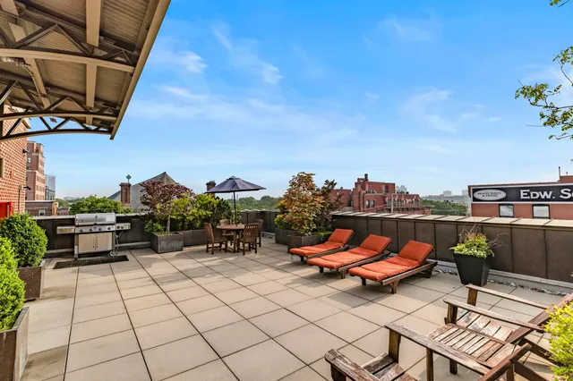 a outdoor space with furniture