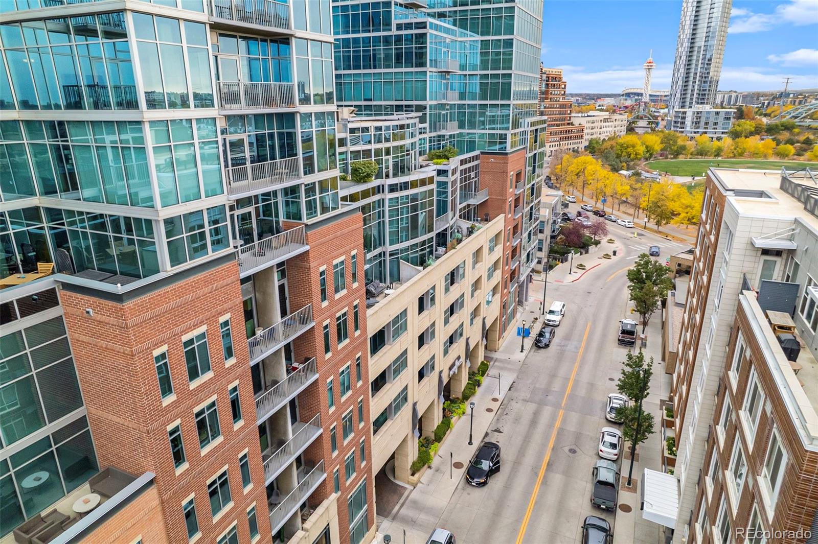 1700 Bassett Street, Unit 903 Denver, CO 80202 - Photo 29 of 31 a view of a tall building from a balcony
