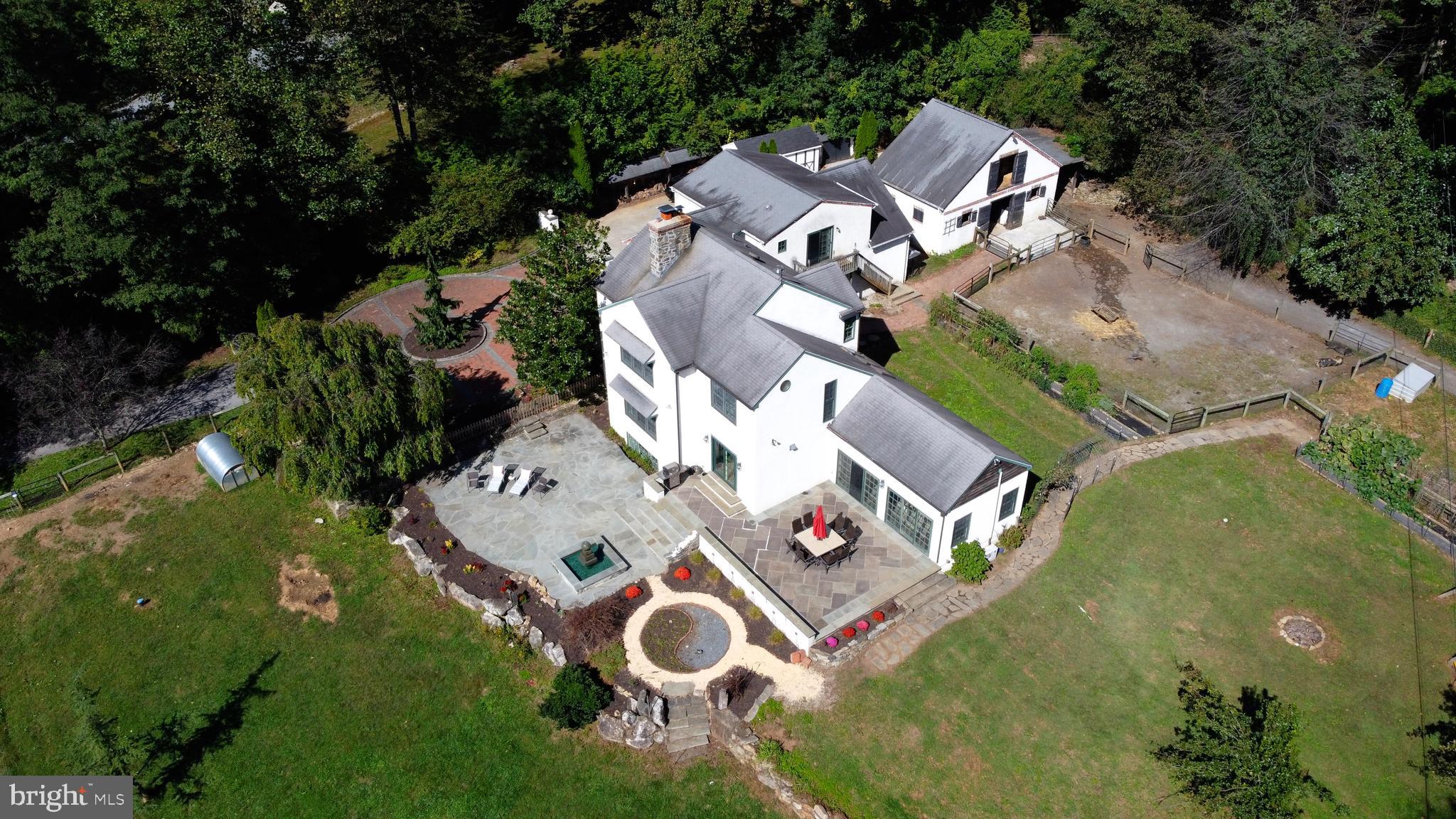 111 New Road Elverson, PA 19520 - Photo 99 of 107 ariel view home and barn