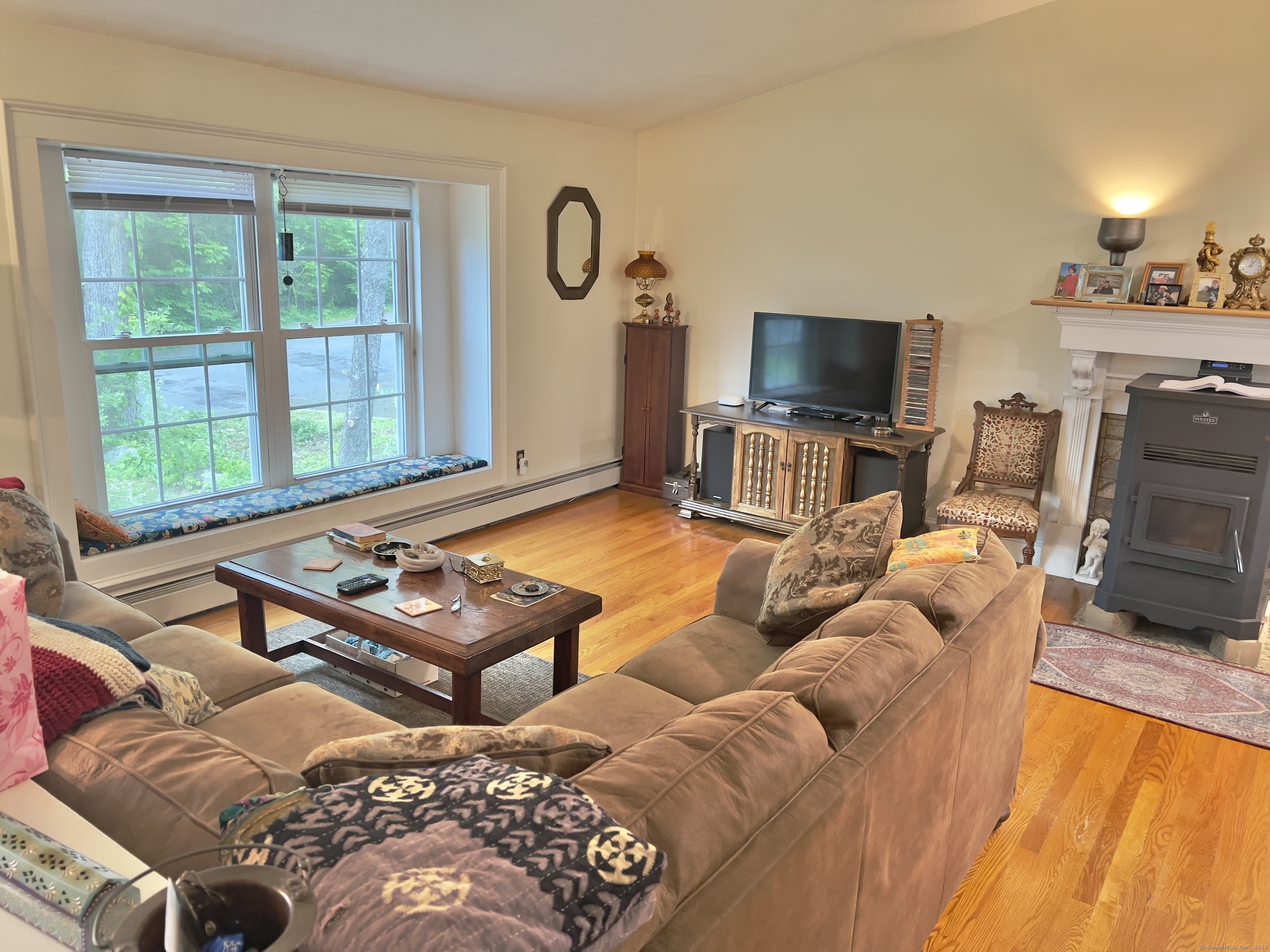 61 Litchfield Road Farmington, CT 06085 - Photo 3 of 27 a living room with furniture and a flat screen tv