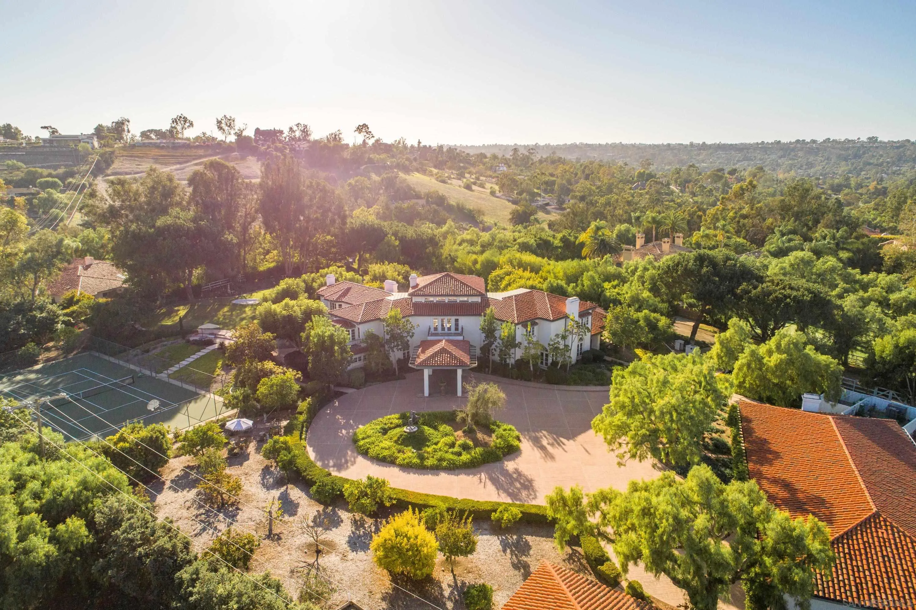18279 Via De Sueno Rancho Santa Fe, CA 92091 - Photo 45 of 53 a view of a city with mountains in the background