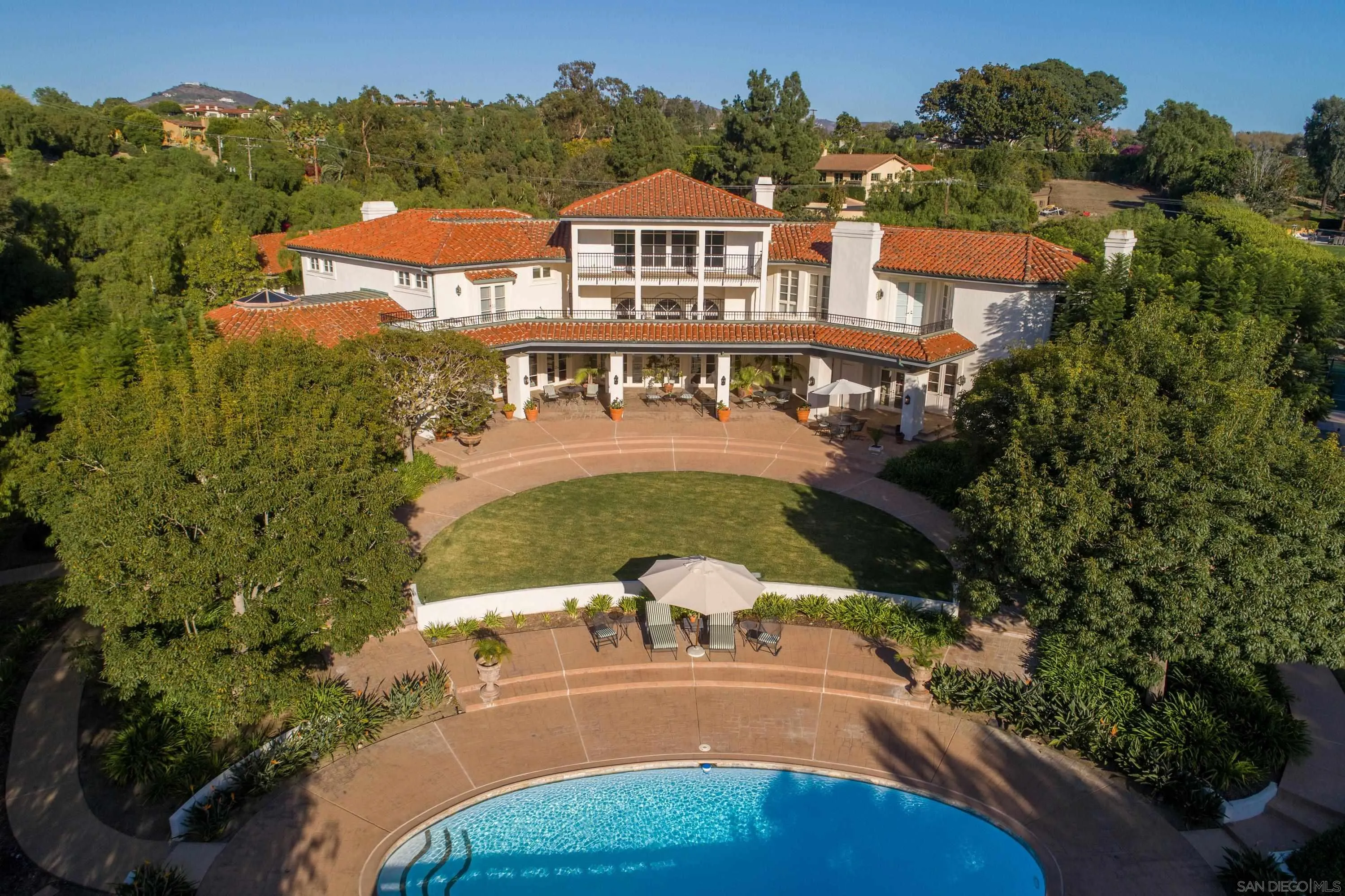 18279 Via De Sueno Rancho Santa Fe, CA 92091 - Photo 48 of 53 an aerial view of a house