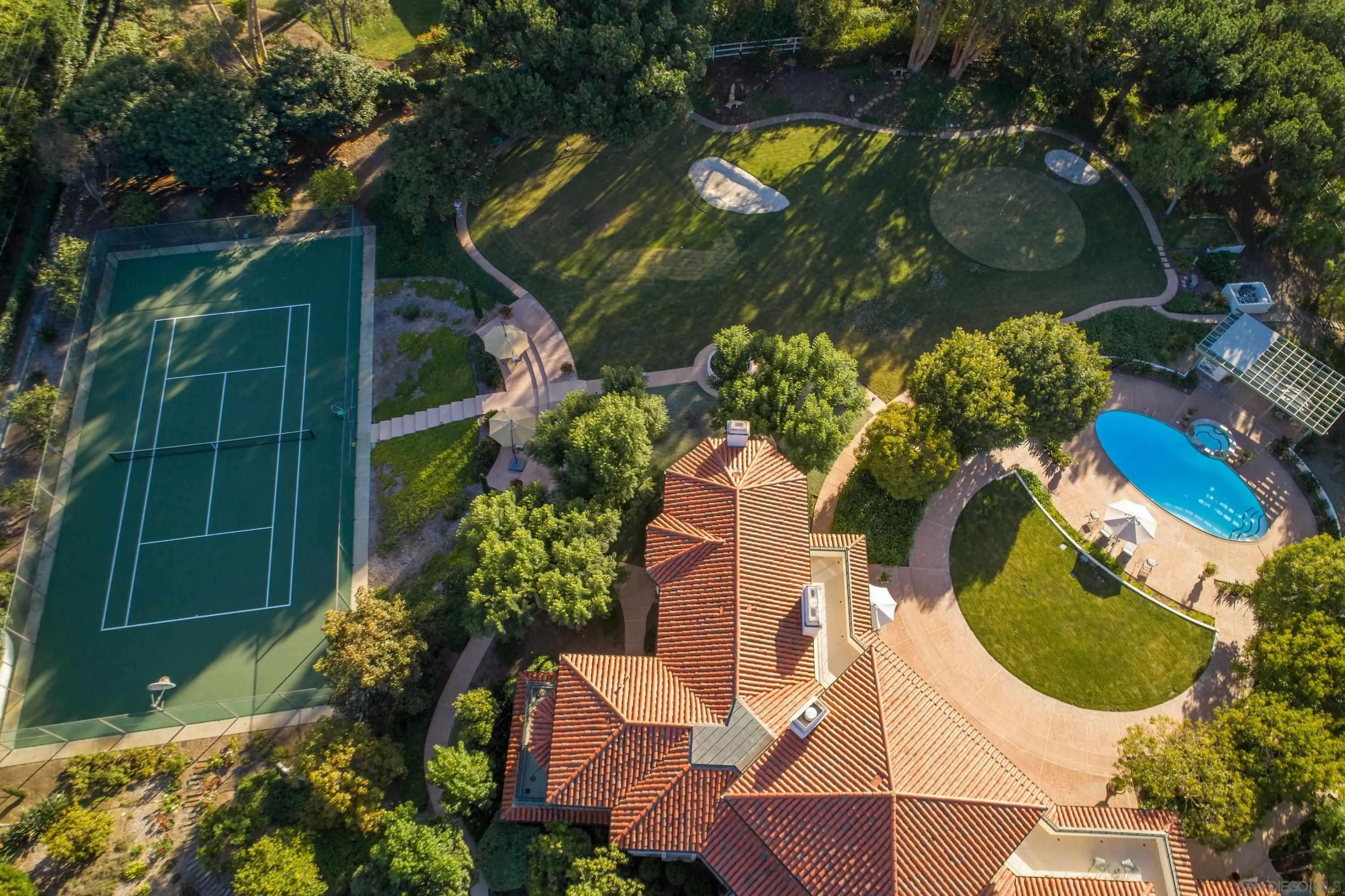 18279 Via De Sueno Rancho Santa Fe, CA 92091 - Photo 50 of 53 an aerial view of a house