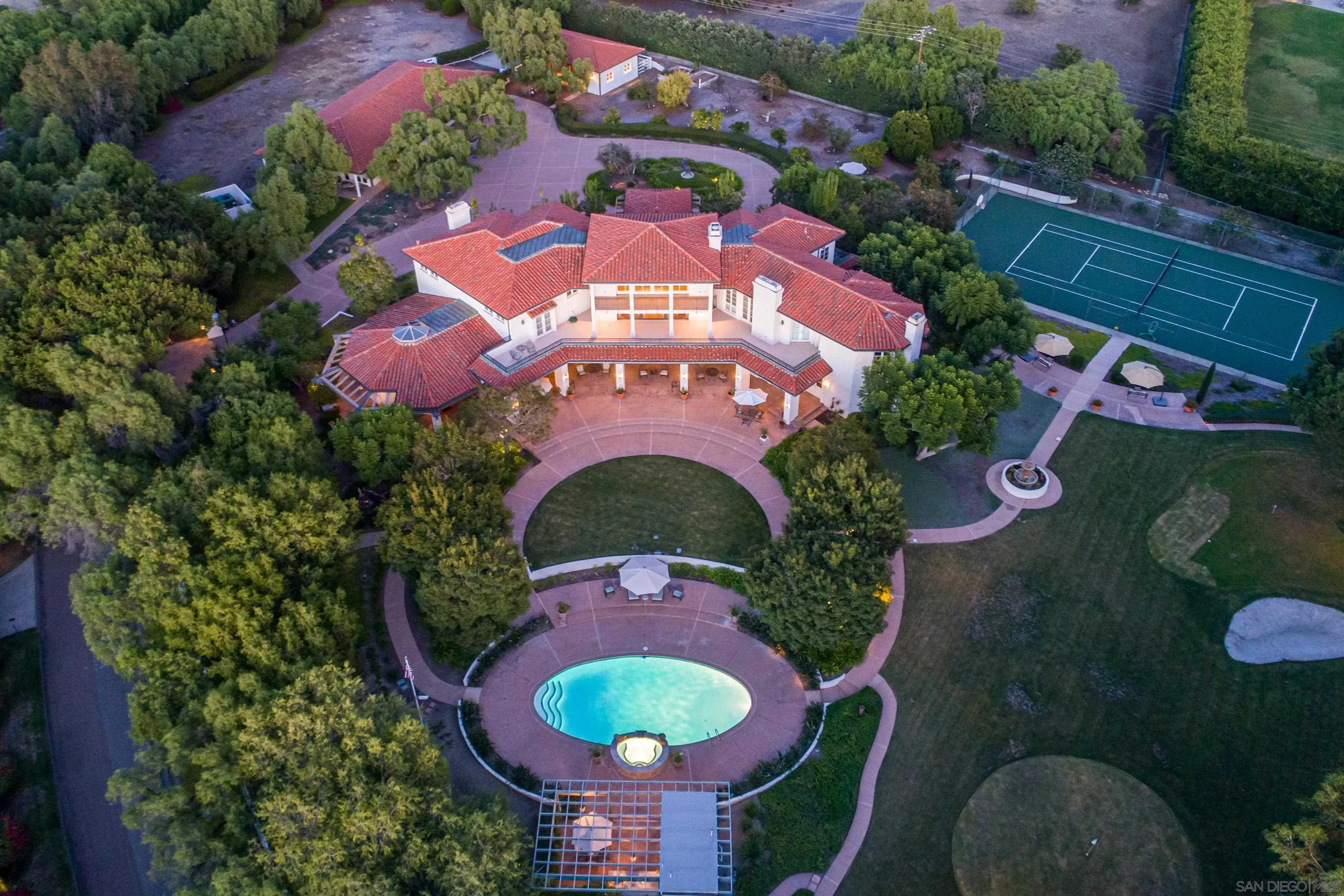 18279 Via De Sueno Rancho Santa Fe, CA 92091 - Photo 52 of 53 an aerial view of a house