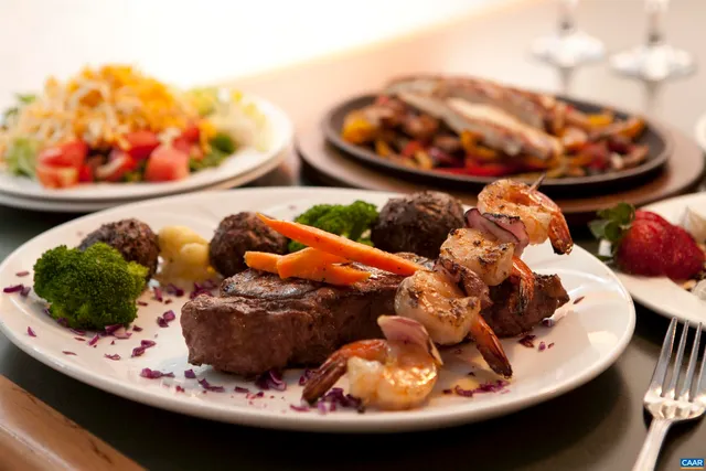 a view of a bench in a park