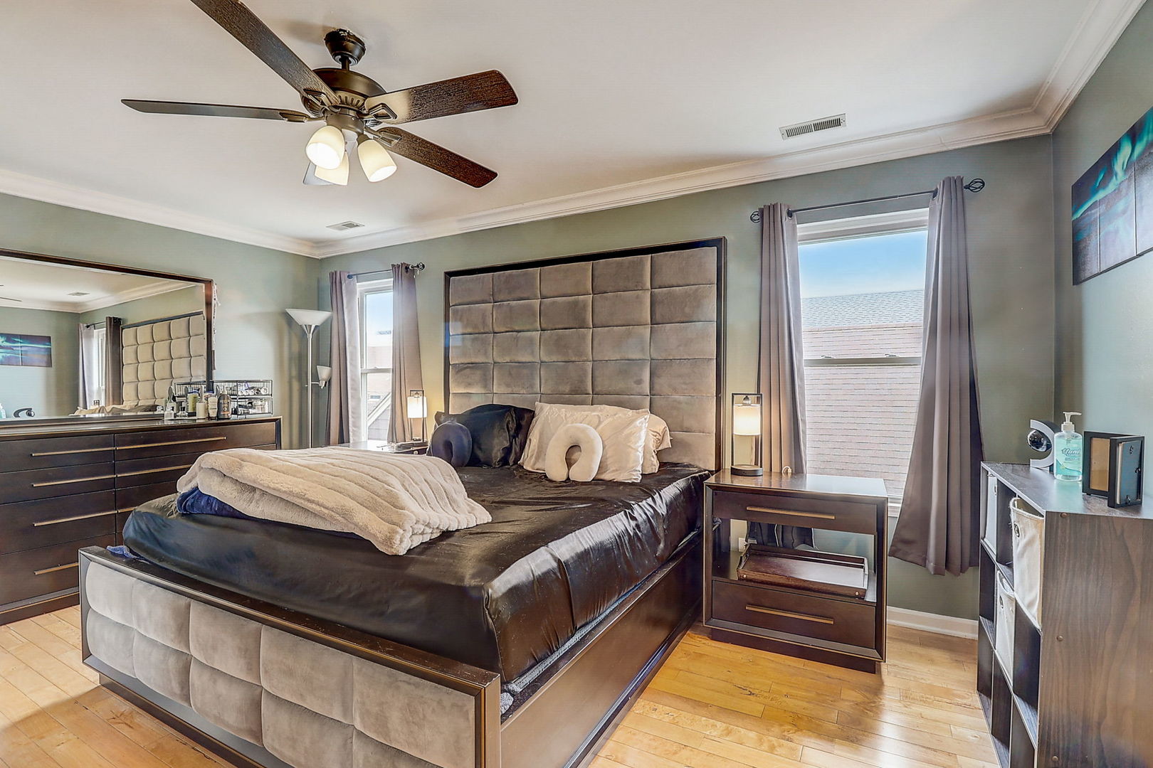 4045 Ruby Street Schiller Park, IL 60176 - Photo 15 of 33 a bed sitting in a bedroom next to a window