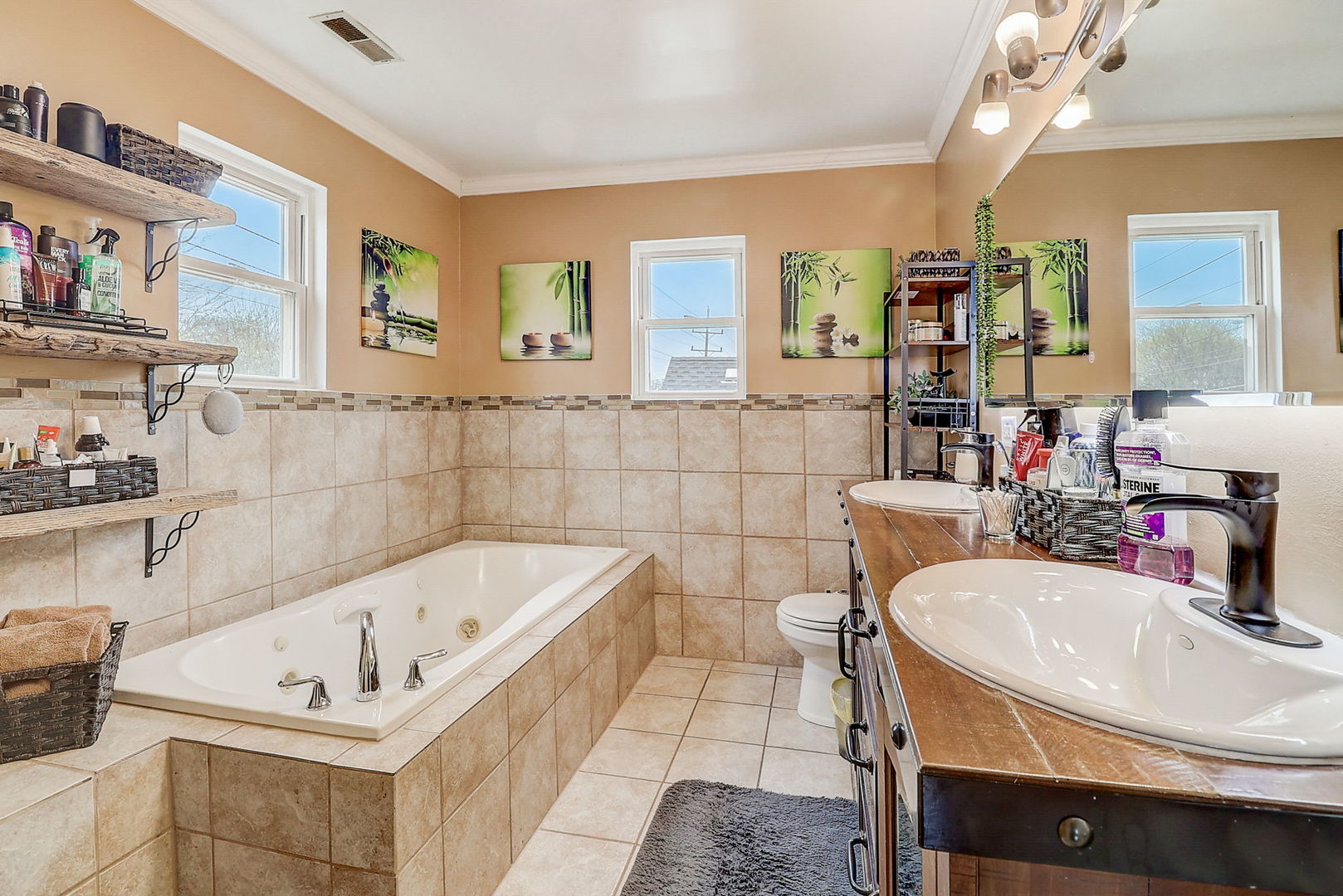 4045 Ruby Street Schiller Park, IL 60176 - Photo 17 of 33 a bathroom with a bathtub and a sink