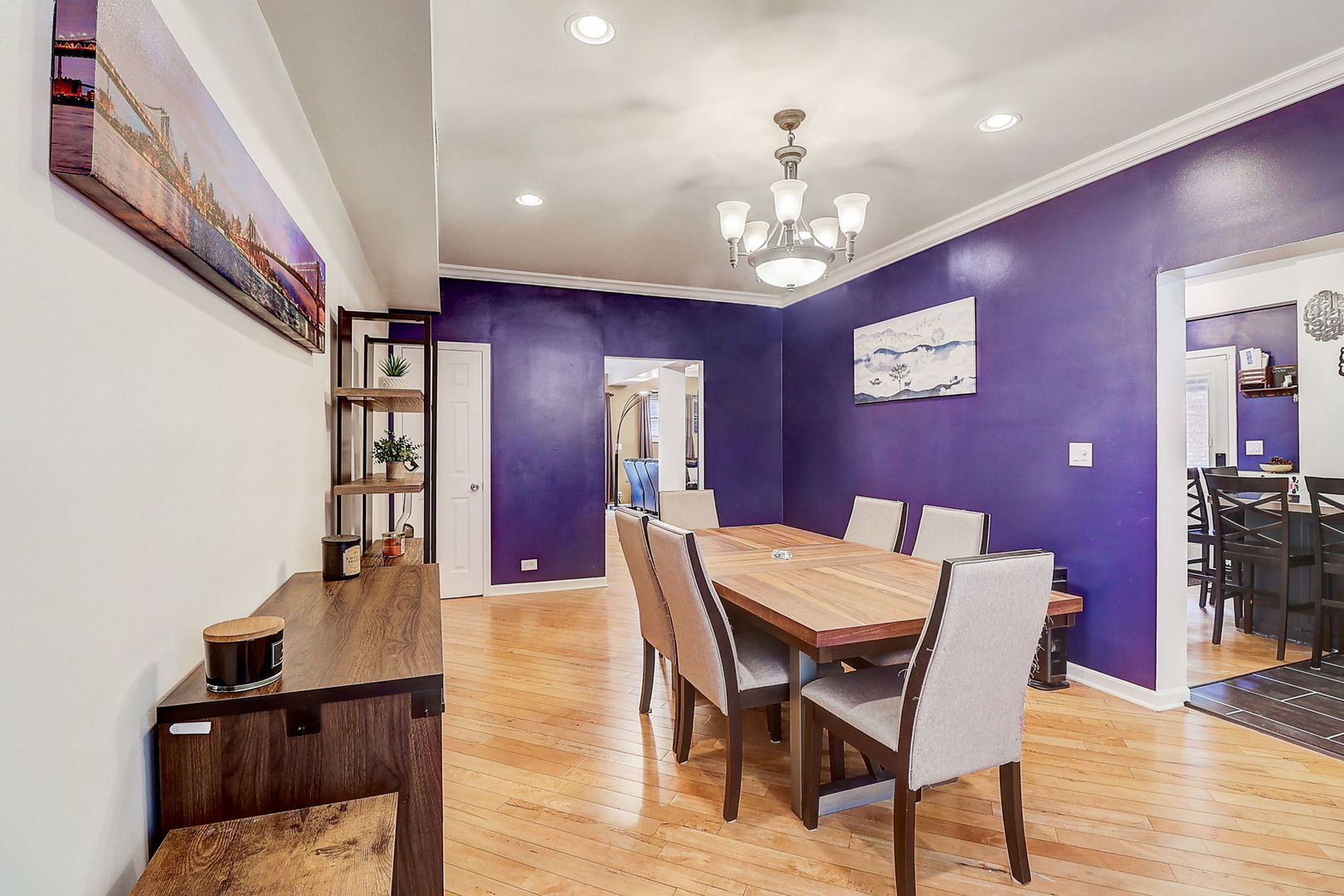 4045 Ruby Street Schiller Park, IL 60176 - Photo 4 of 33 a view of a dining room with furniture and wooden floor