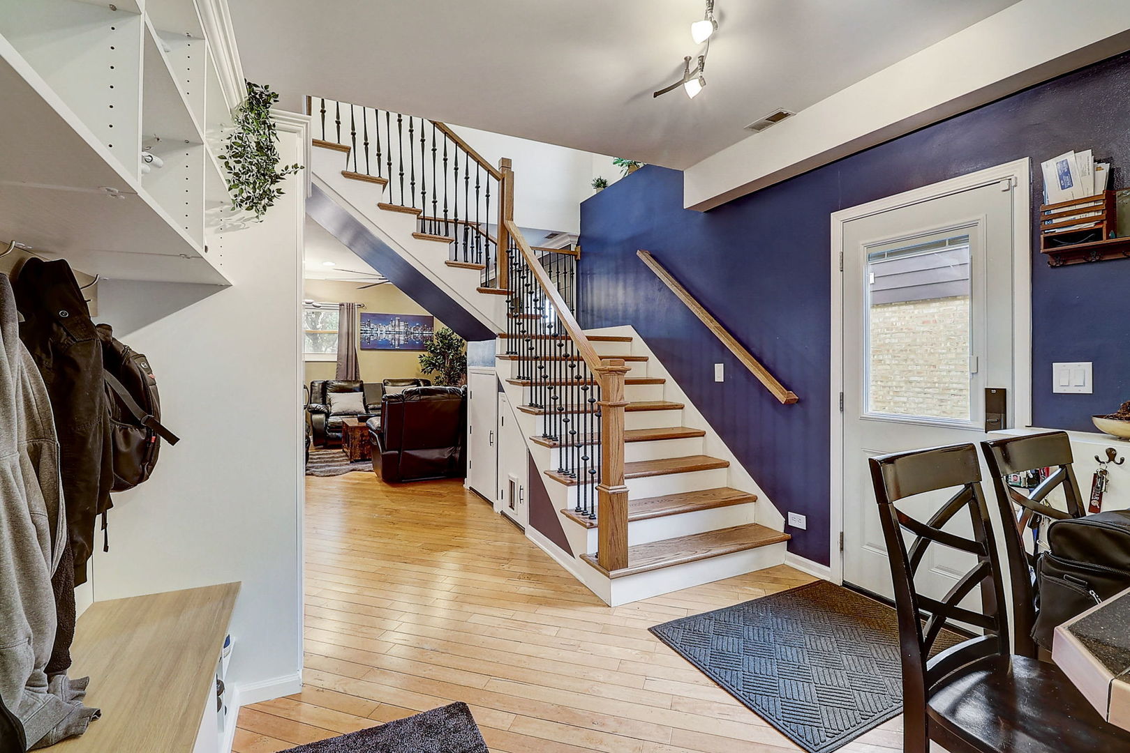 4045 Ruby Street Schiller Park, IL 60176 - Photo 9 of 33 a view of entryway and hall with wooden floor