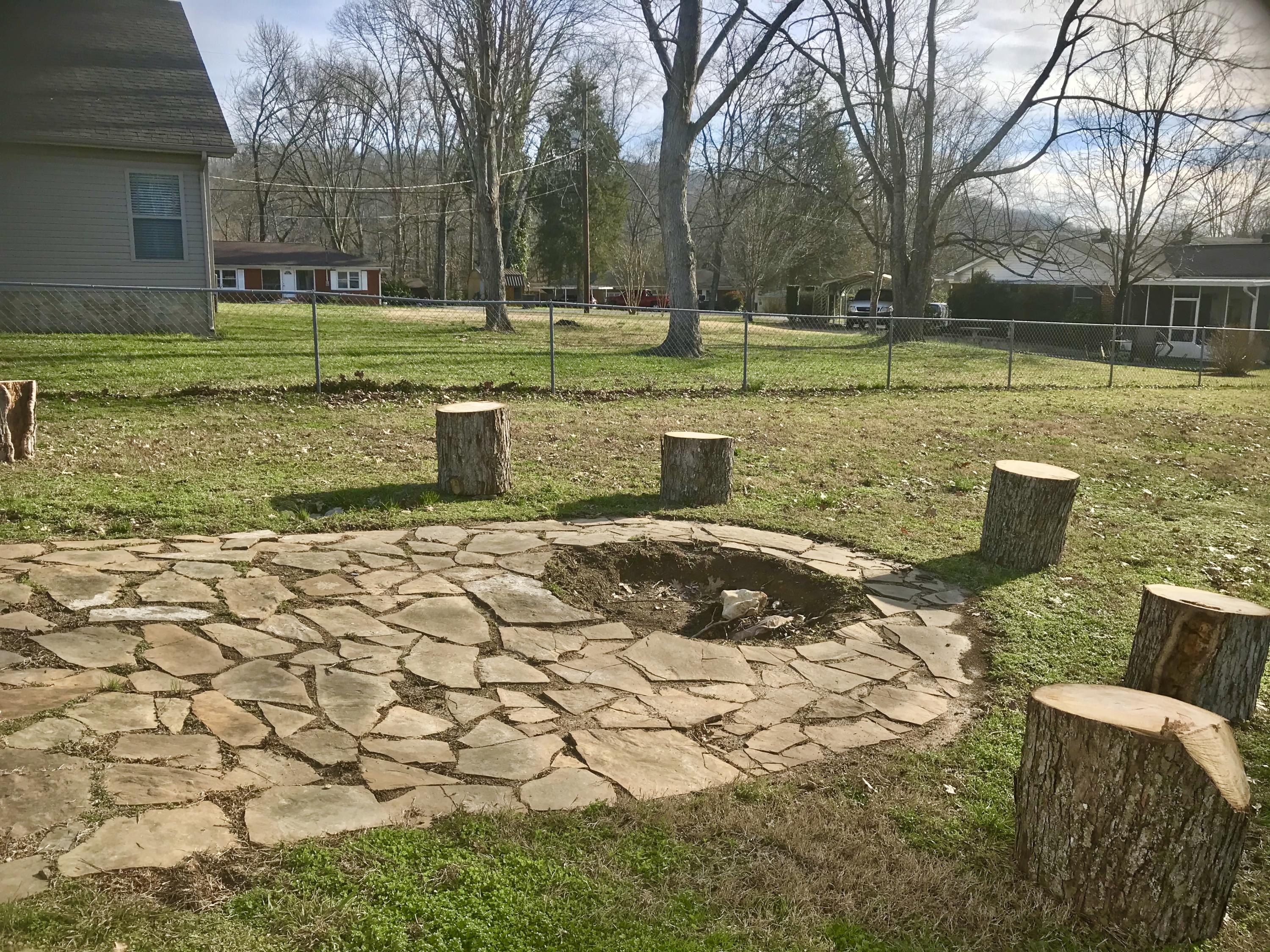 114 Oak Hill Road Clinton, TN 37716 - Photo 3 of 28 Fire Pit Area off Carport