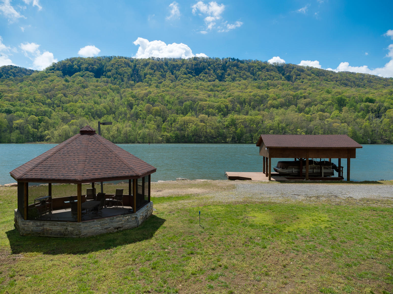 10400 Mullins Cove Road Whitwell, TN 37397 - Photo 15 of 31 Gazebo & Dock with Boat Lift.