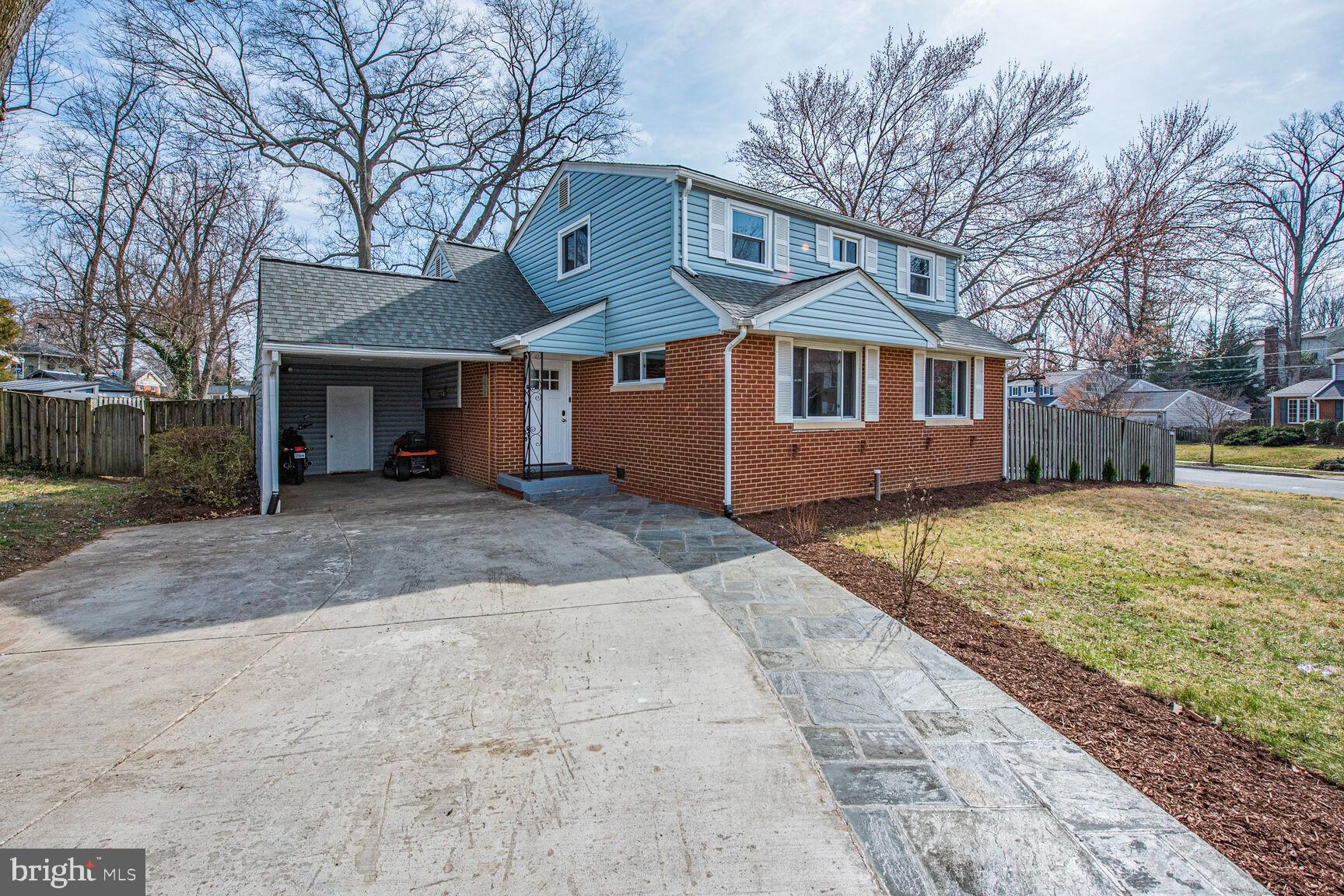 10321 Wood Road Fairfax, VA 22030 - Photo 2 of 55 Oversized Driveway & Flagstone walkway