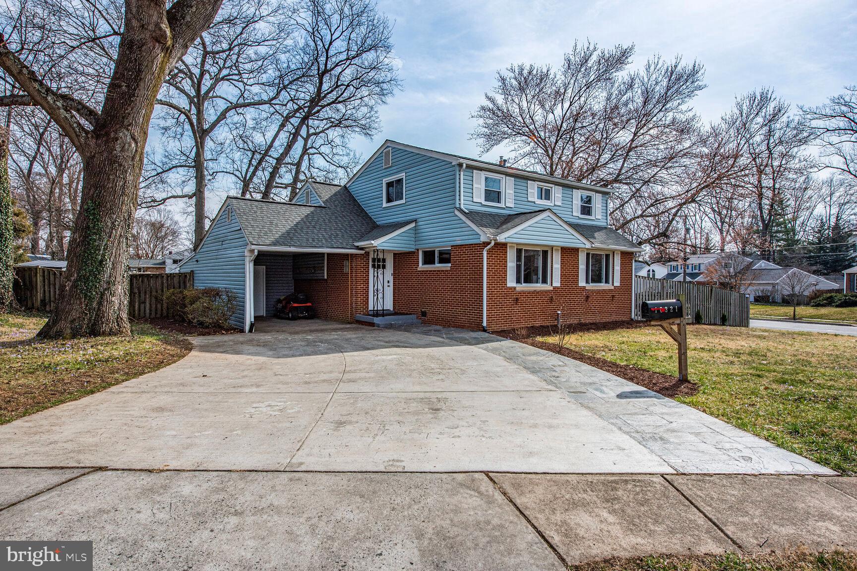10321 Wood Road Fairfax, VA 22030 - Photo 3 of 55 Oversized Driveway with Carport